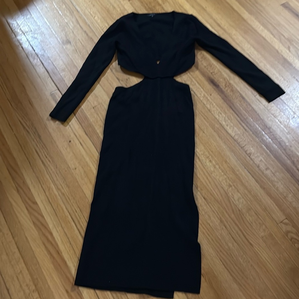 Dynamite Long Sleeve Cut Out Dress